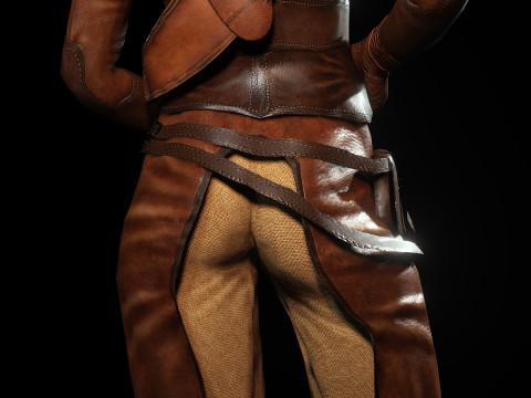 Female Bounty Hunter Modello 3D
