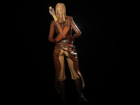 Female Bounty Hunter Modello 3D