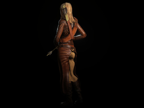 Female Bounty Hunter Modello 3D