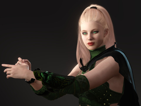 Elf Mage 3D Модель