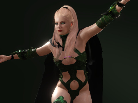 Elf Mage 3D Модель