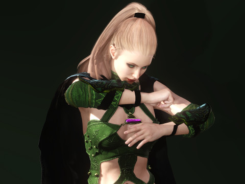 Elf Mage 3D Модель