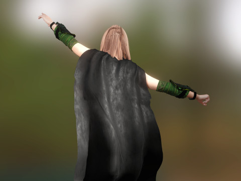 Elf Mage 3D Модель