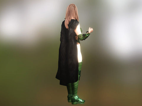 Elf Mage 3D Модель