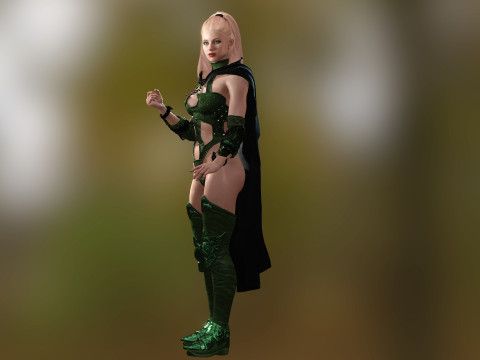 Elf Mage 3D Модель