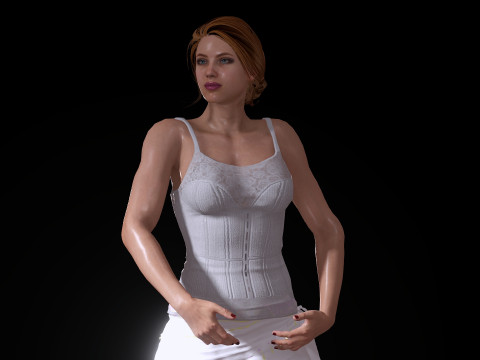 Ballet Dancer 3D Model