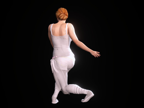 Ballet Dancer 3D Model