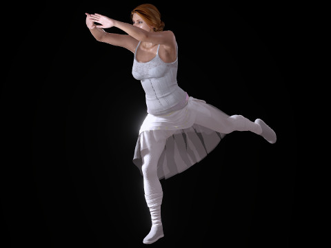 Ballet Dancer 3D Model
