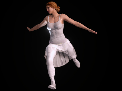 Ballet Dancer 3D Model