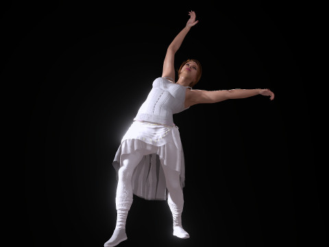 Ballet Dancer 3D Model