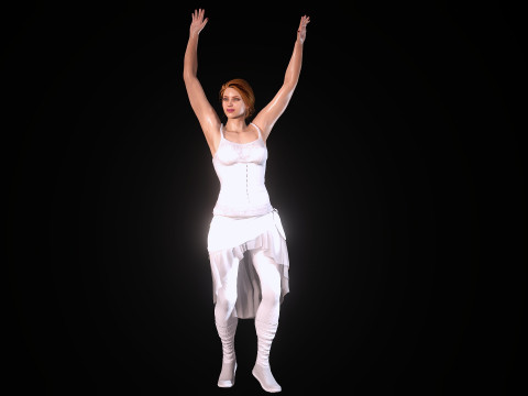Ballet Dancer 3D Model