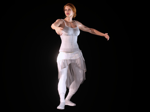 Ballet Dancer 3D Model