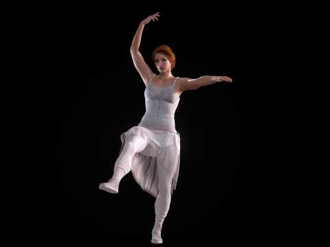 Ballet Dancer 3D Model