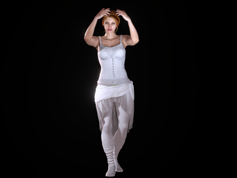 Ballet Dancer 3D Model