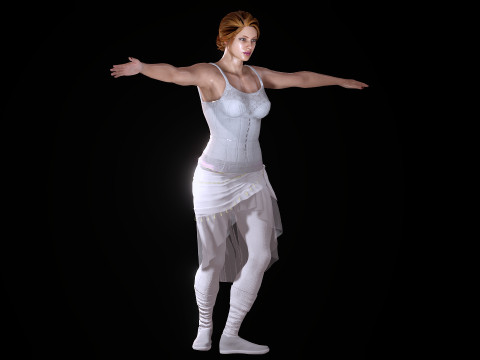 Ballet Dancer 3D Model