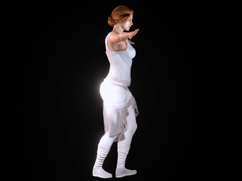 Ballet Dancer 3D Model