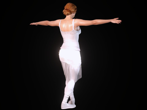 Ballet Dancer 3D Model