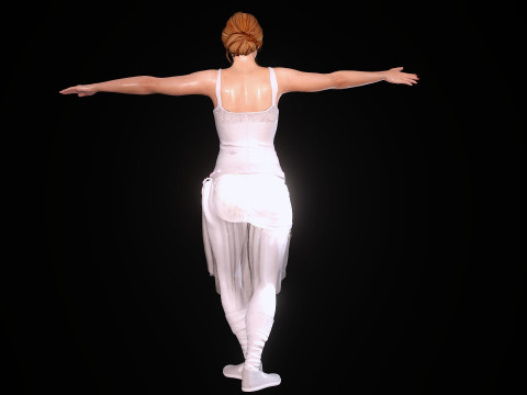 Ballet Dancer 3D Model