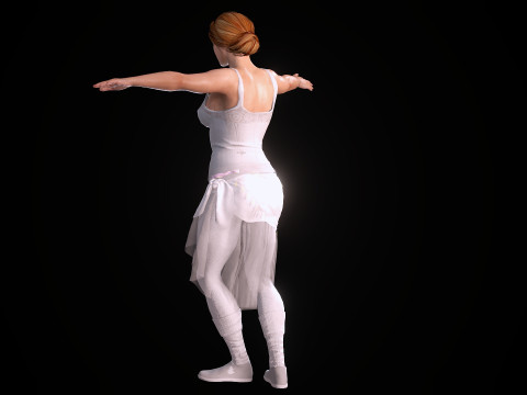 Ballet Dancer 3D Model