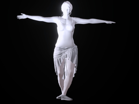 Ballet Dancer 3D Model