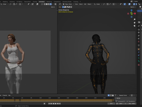 Ballet Dancer 3D Model