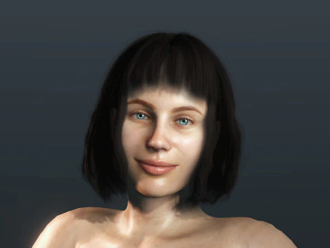 Sexy Girl In Undies 3D Model
