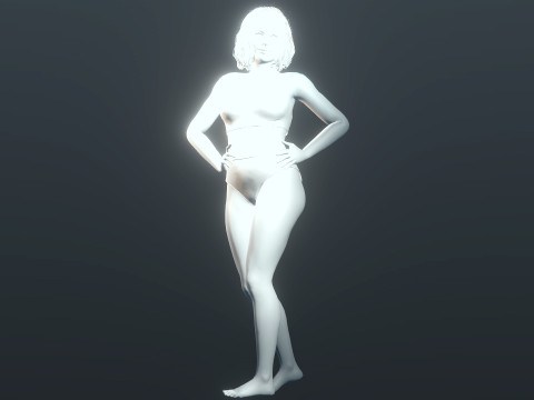 Sexy Girl In Undies 3D 模型