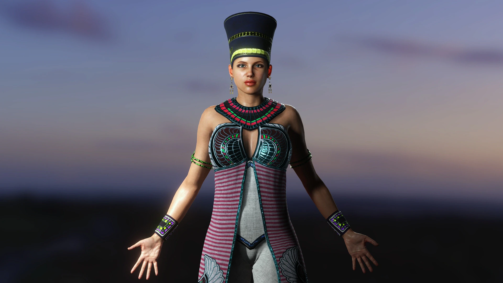 Nefertiti 3D Model .c4d .max .obj .3ds .fbx .stl .blend