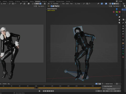 Chat noir Modèle 3D