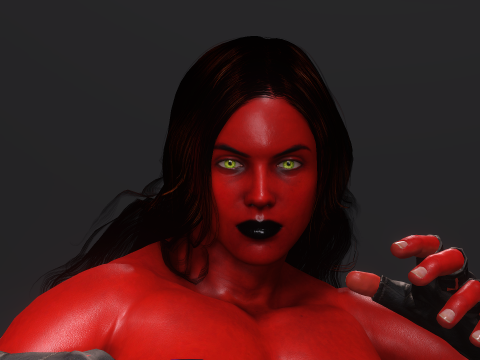 Red She-Hulk Modelo 3D