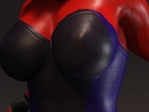 Red She-Hulk 3D Model