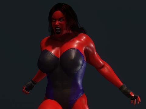Red She-Hulk Modelo 3D