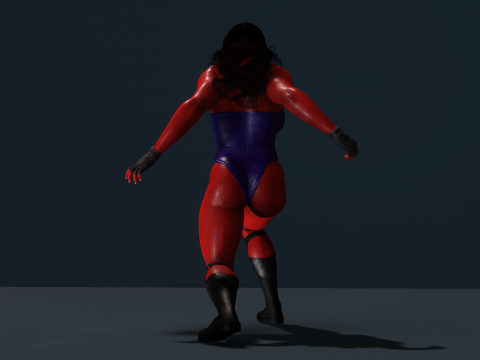 Red She-Hulk Modelo 3D