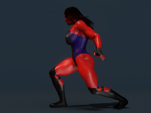 Red She-Hulk Modelo 3D