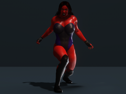 Red She-Hulk Modelo 3D
