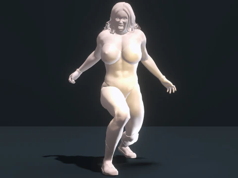 Red She-Hulk 3D Model