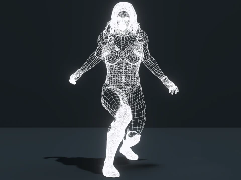 Red She-Hulk 3D Model