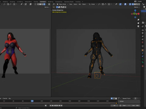 Red She-Hulk 3D Model