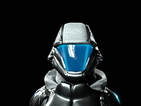 Space Moon Guardian 3D Model