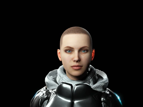 Space Moon Guardian 3D Model