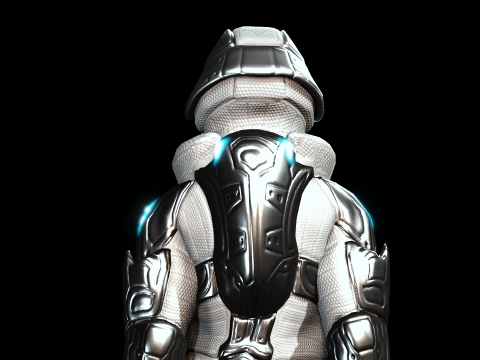 Space Moon Guardian 3D 模型