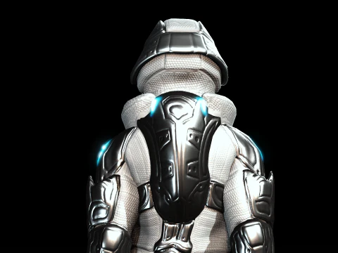 Space Moon Guardian 3D Model