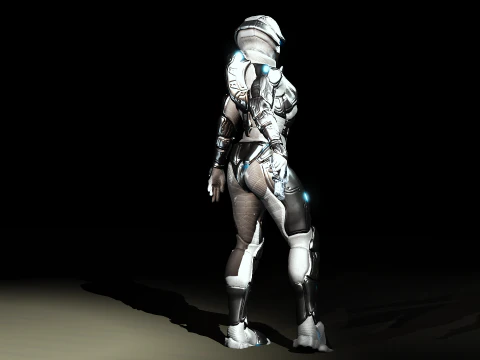 Space Moon Guardian 3D Model
