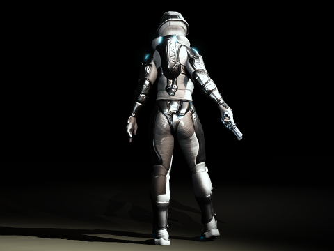 Space Moon Guardian 3D 模型