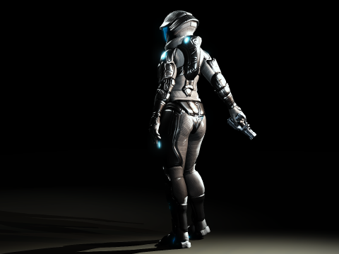 Space Moon Guardian 3D 模型