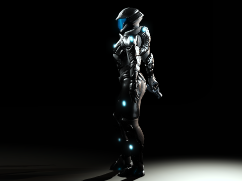 Space Moon Guardian 3D 模型