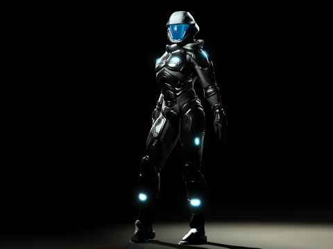 Space Moon Guardian 3D 模型