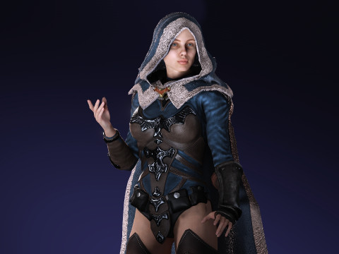Frost Mage 3D-Modell