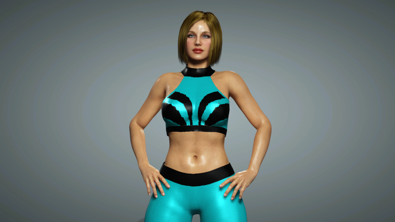 Sexy Female Fitness Trainer 3D मॉडल .c4d .max .obj .3ds .fbx .stl .blend
