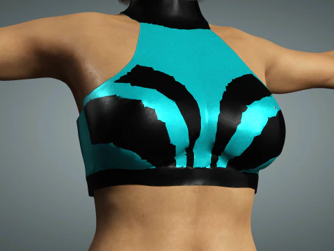 Instrutora de fitness feminina sexy Modelo 3D